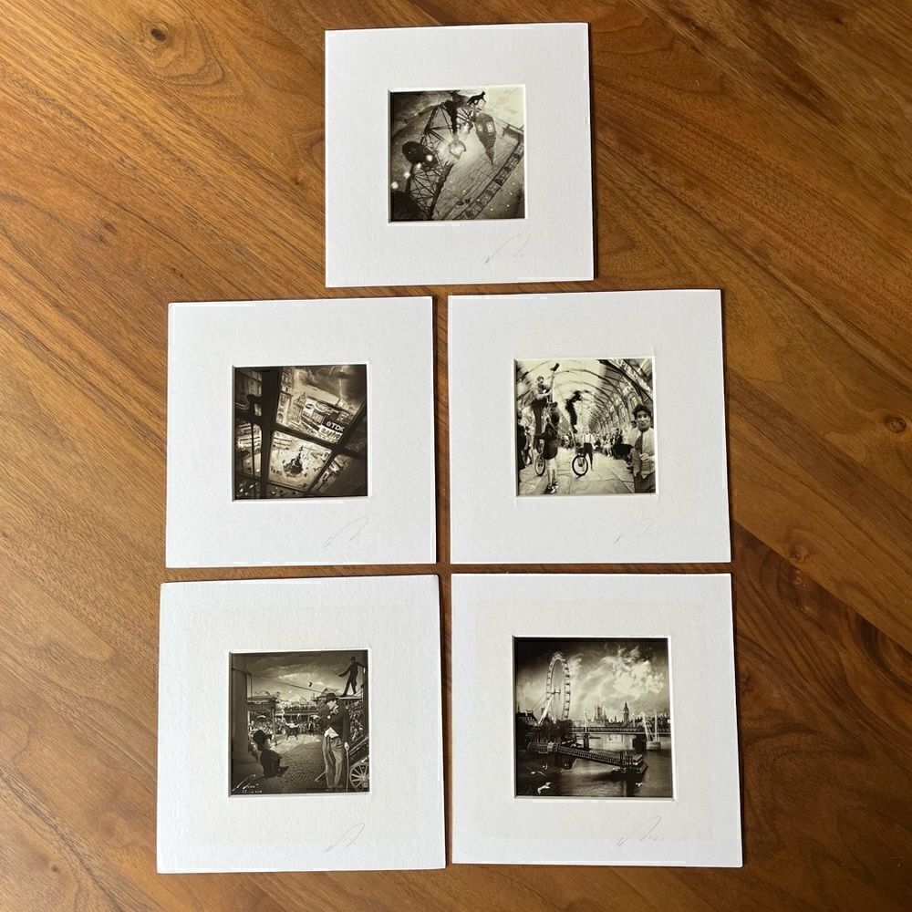 🇬🇧5 x black & white small London Covent Garden prints
